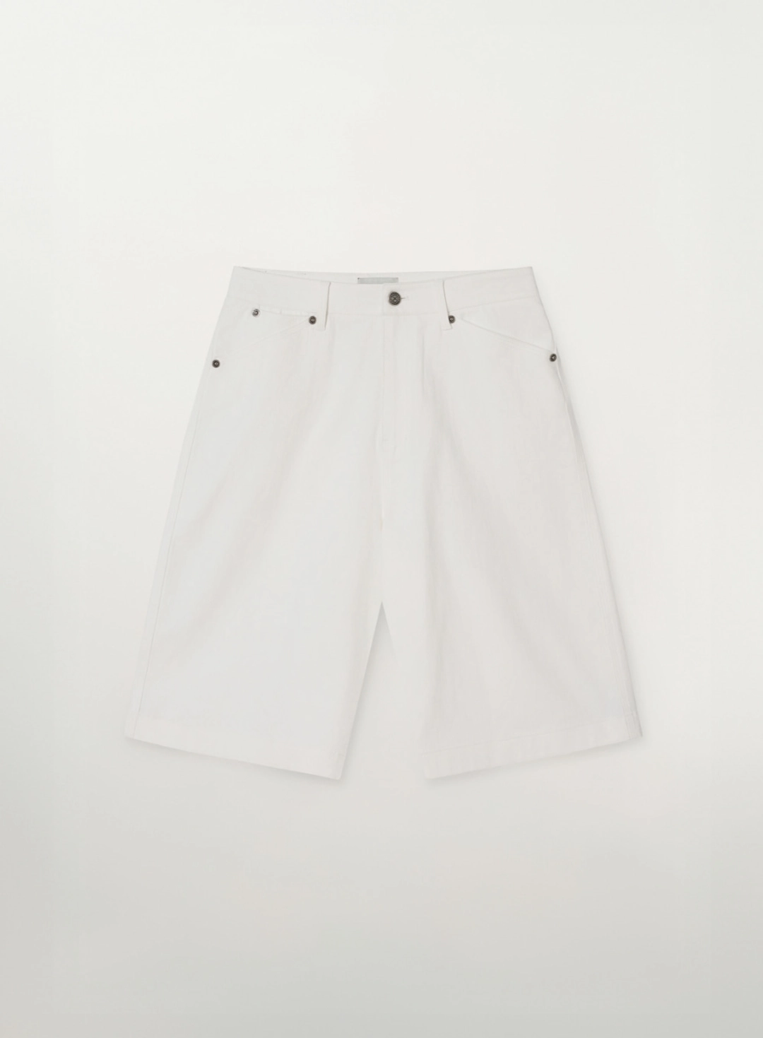 세터 (W) Stitch Cotton Bermuda Pants - White 상품 이미지 1