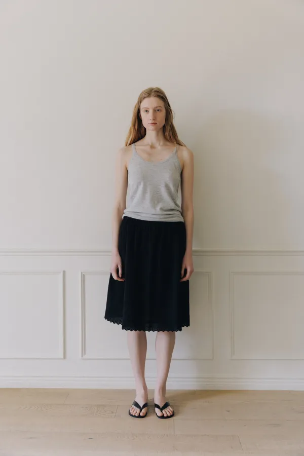 Floris banded skirt (Black)