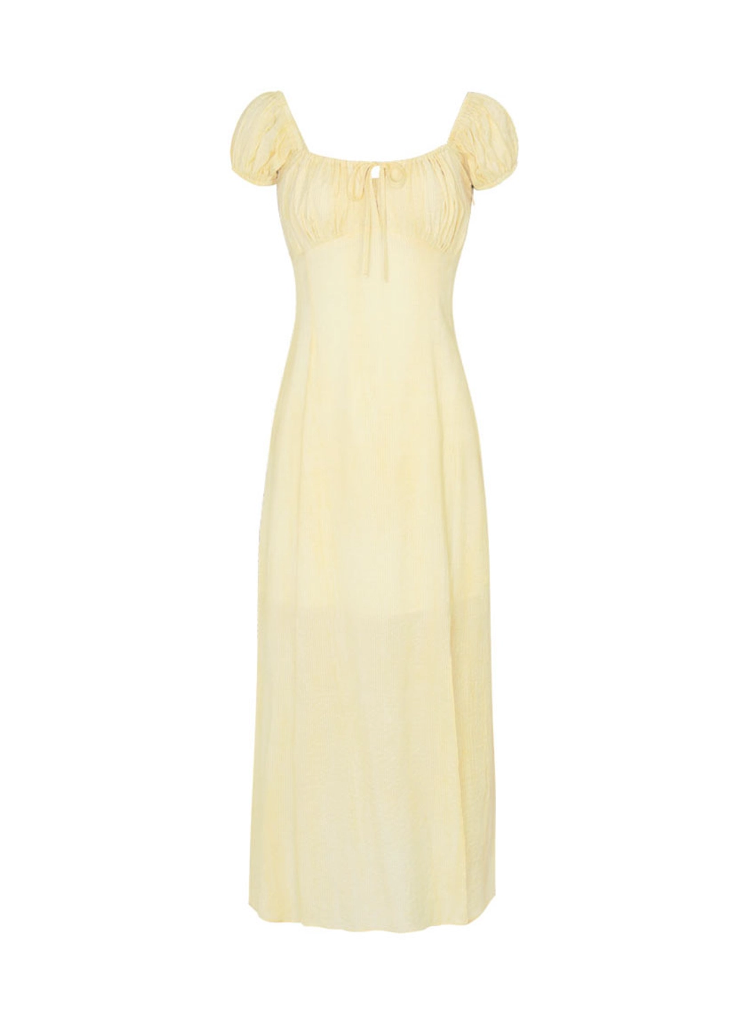 루루서울 Cottage Stripe Puff Dress (Yellow) 상품 이미지 1