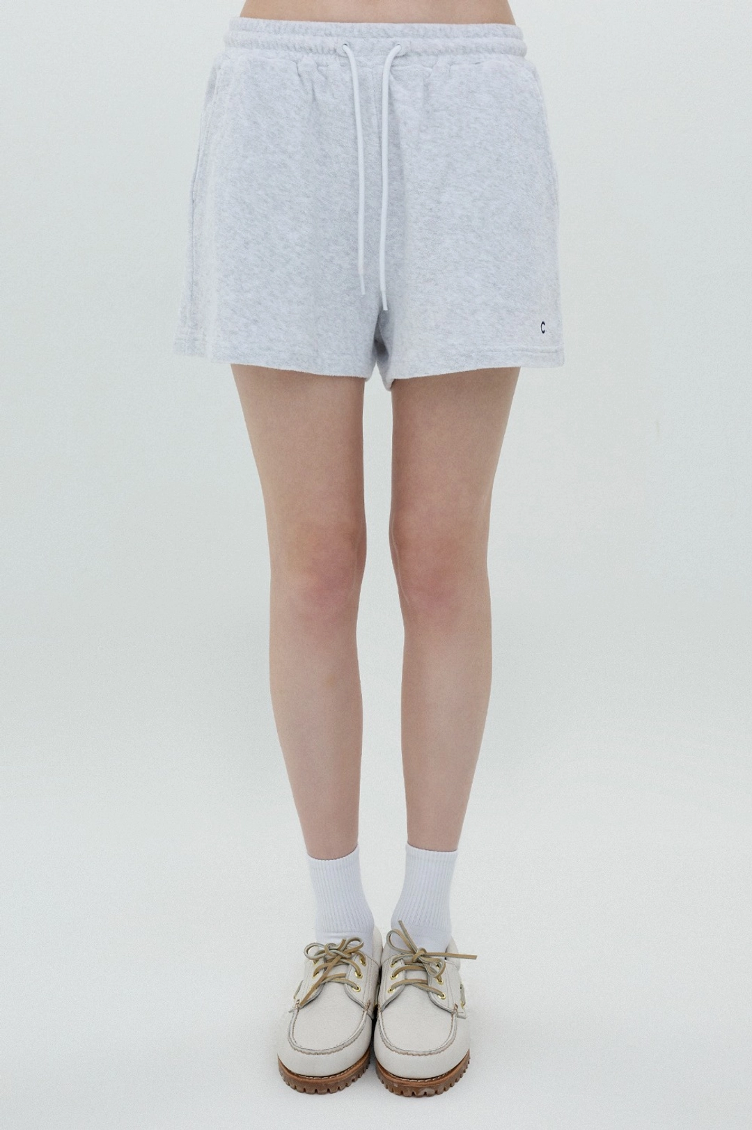 클로브 [25SS clove] Solid Terry Shorts (Light Grey) 상품 이미지 1