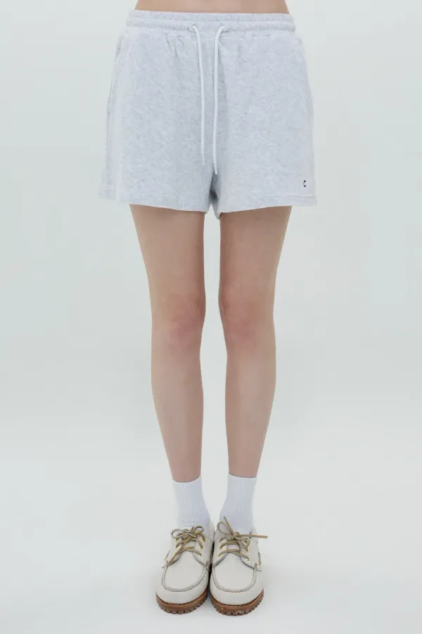 [25SS clove] Solid Terry Shorts (Light Grey)
