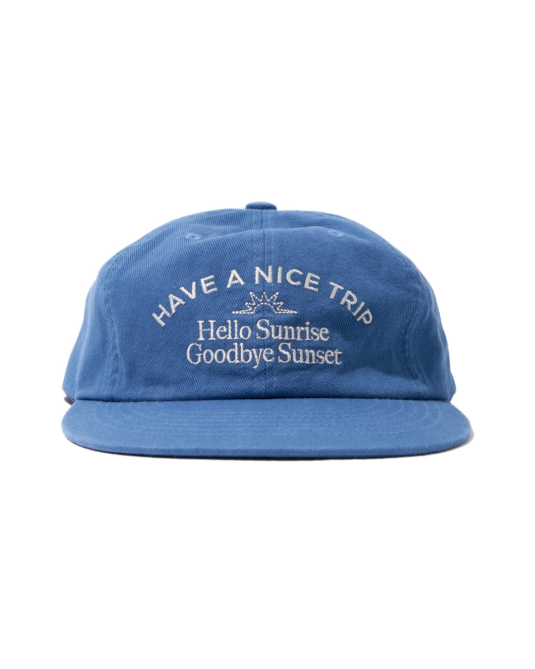 헬로선라이즈 Washed Typo Arch Logo 6panel Cap_Pacific Blue 상품 이미지 2