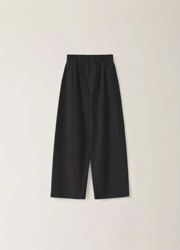 [Limited] Curve Banding Pants - Black