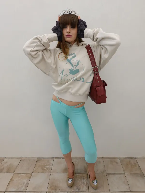Bestie Hoodie Dirty White