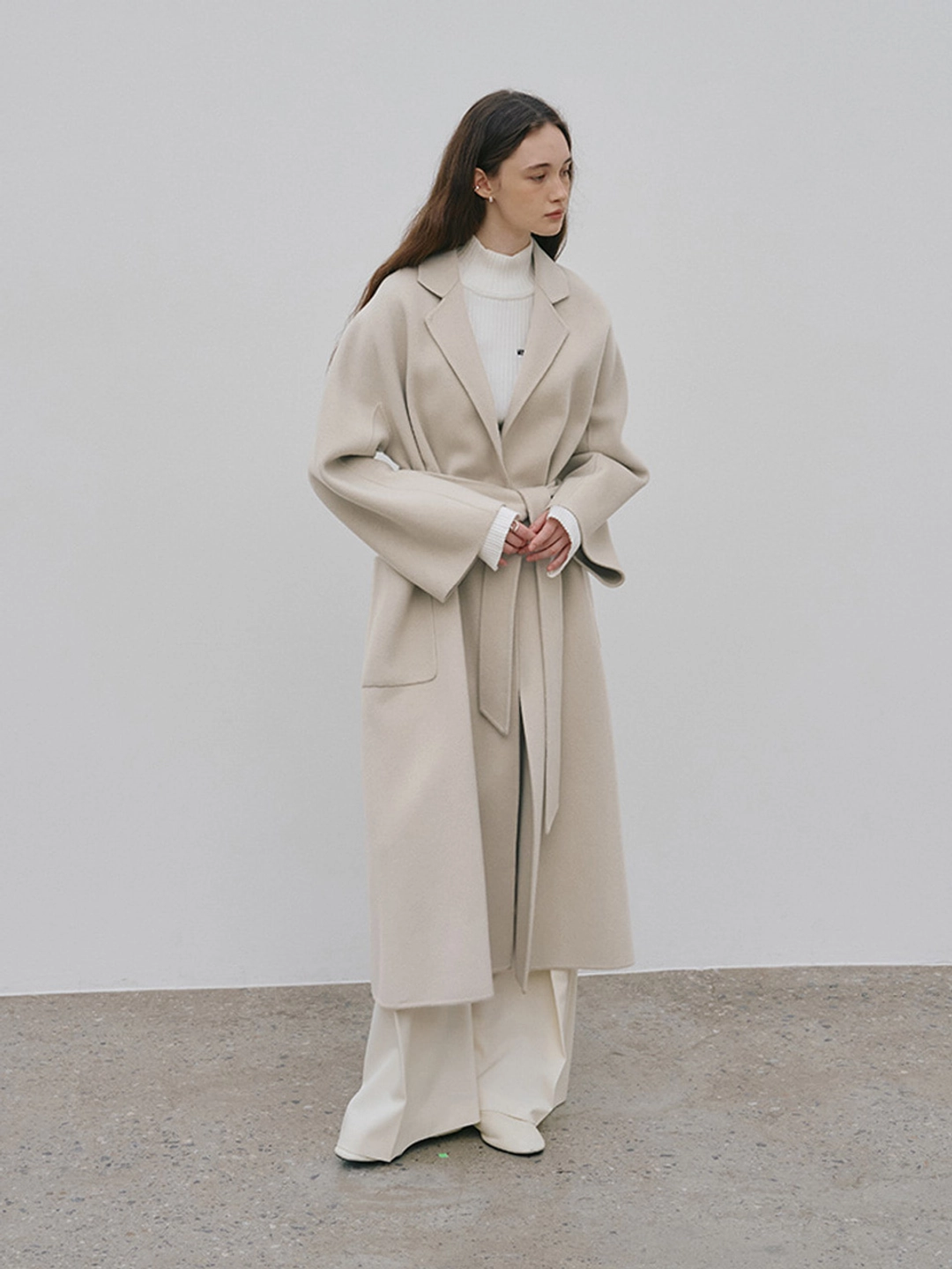 뮤제 [REFURB] MAGOT Reversible Merino Wool Handmade Coat_Cream Ivory 상품 이미지 3