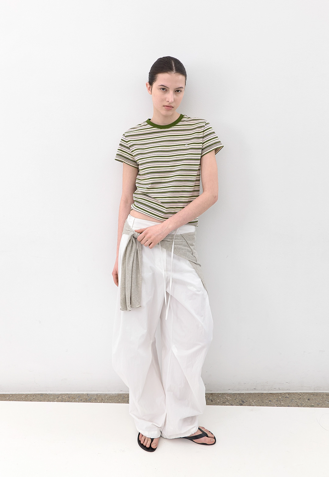 아뜰리에 나인 (T-7263)MULTI MIXED STRIPE T 상품 이미지 2