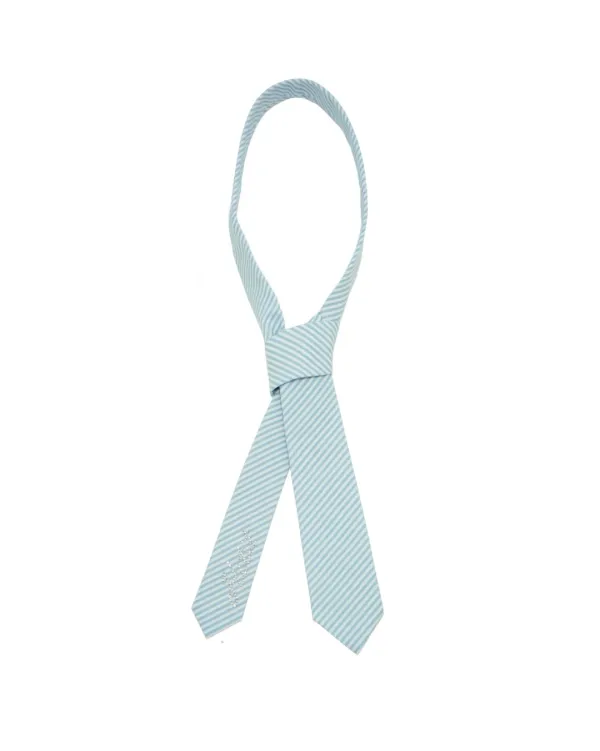 School Girl Tie (Sky Stripe)