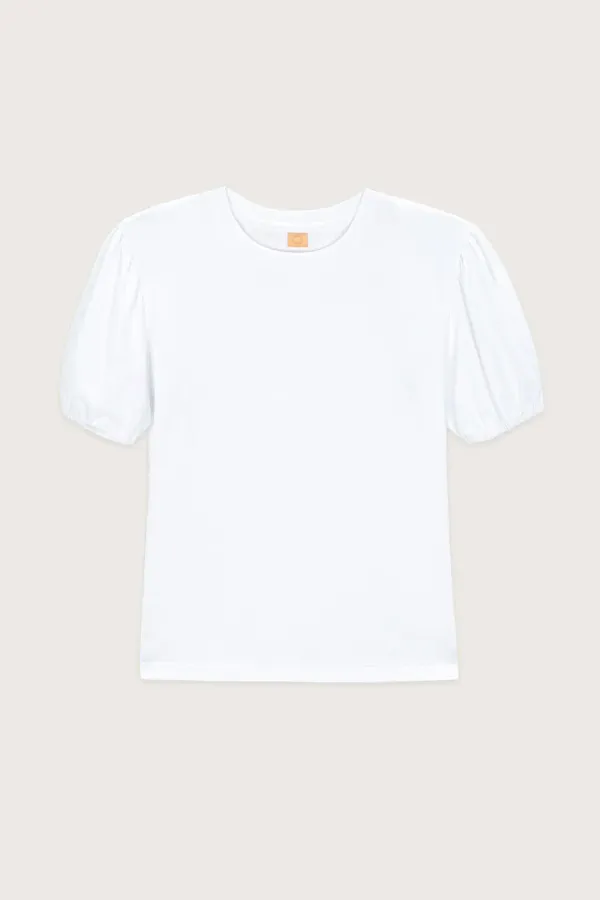 Basic Puff T-Shirts (White)