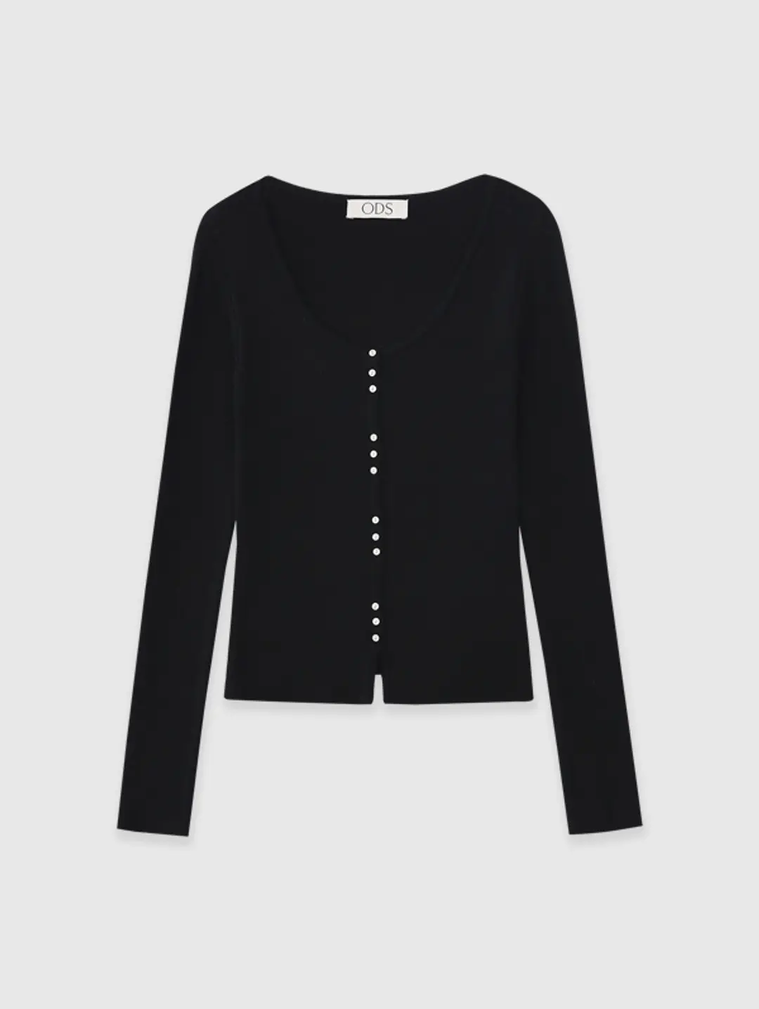 오디에스 [8th 재입고] Limited U Neck Cardigan (Black) 상품 이미지 2