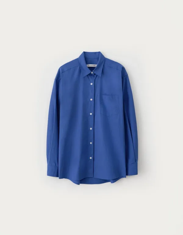 Heart Point Over-Fit Shirt - Cobalt Blue