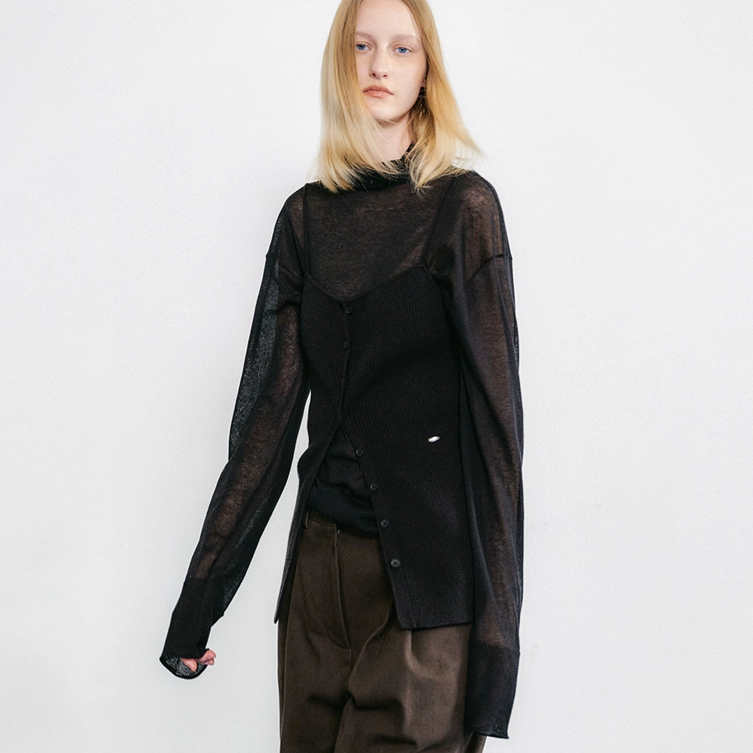 아뜰리에 나인 (T-7146)CLIFF RIBBED KNIT BUSTIER 상품 이미지 1
