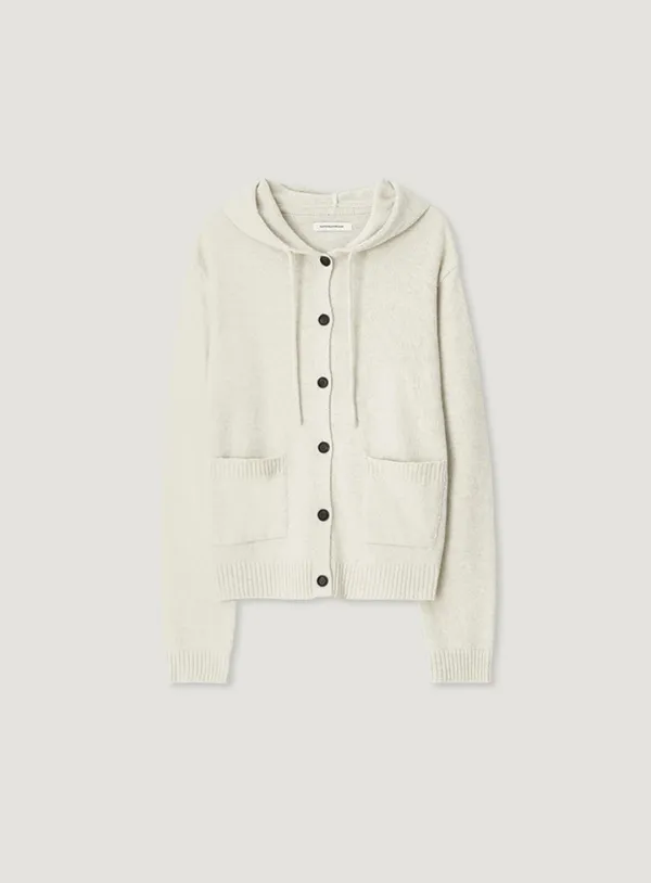 COLIN HOOD KNIT CARDIGAN_OATMEAL