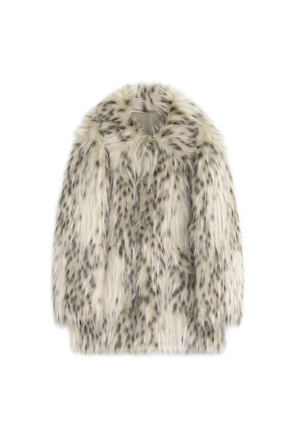 REVERSIBLE FUR MUSTANG, BEIGE