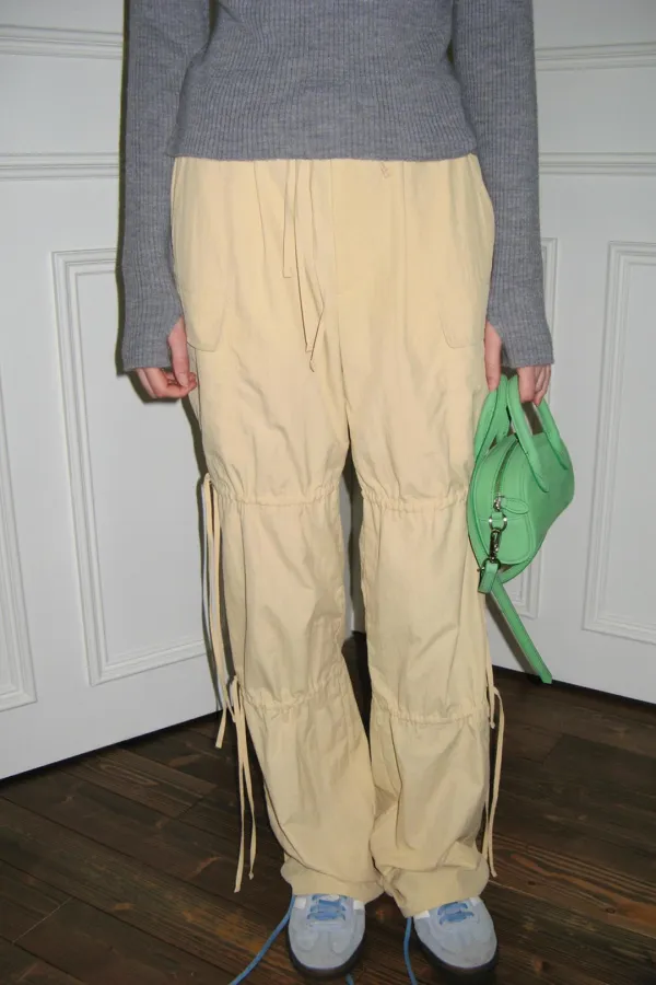 Work Wear String Pants (Vintage Yellow)