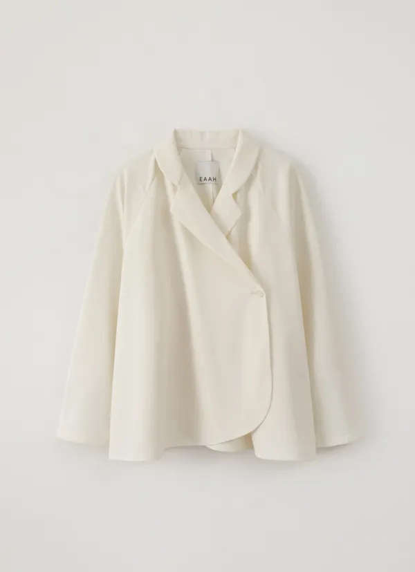 Drape Wrap Jacket (Ivory)
