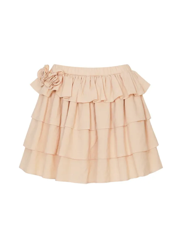 Lisa Cancan Mini Skirt (Beige)