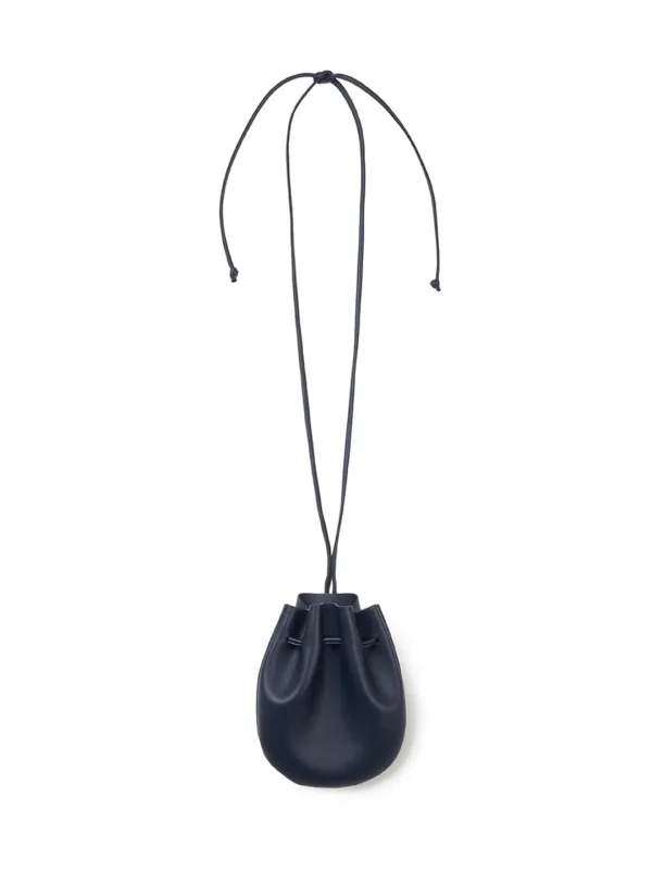 Moon Jar - Shaped Belted Bag_Navy