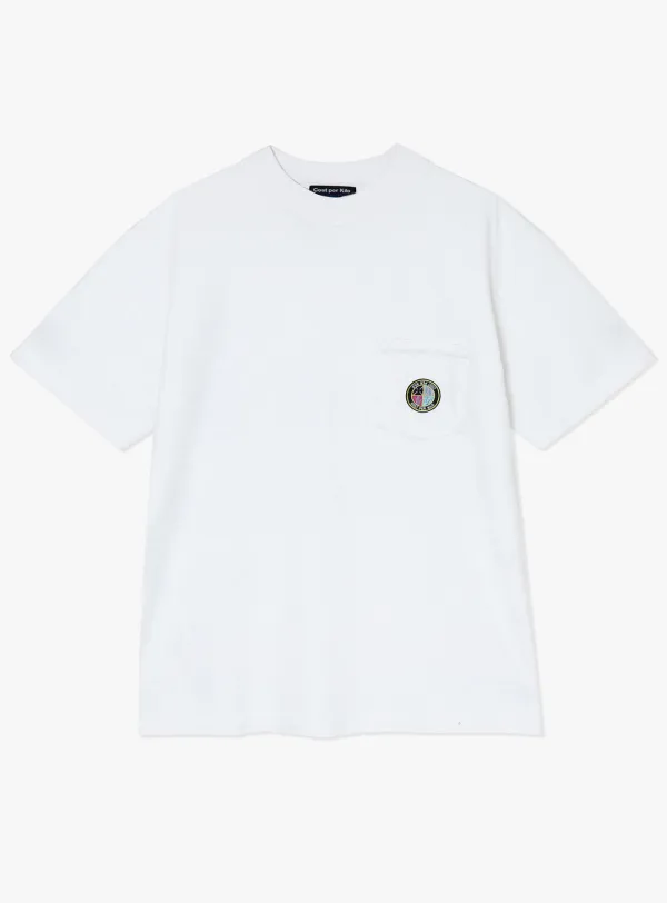 FACTORY POCKET S/S TEE-WHITE