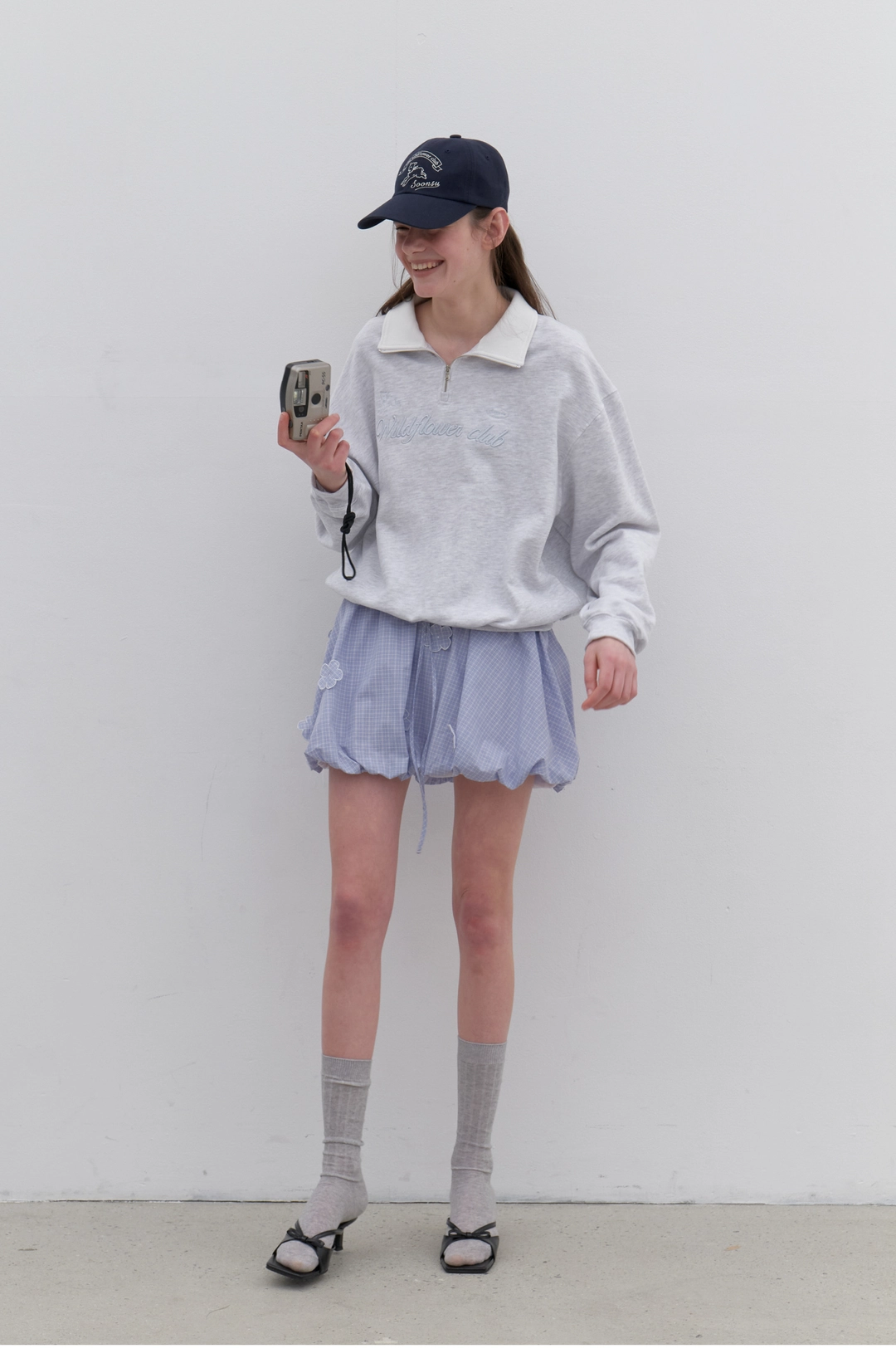 순수 Club Sweatshirt (Melange Grey) 상품 이미지 1