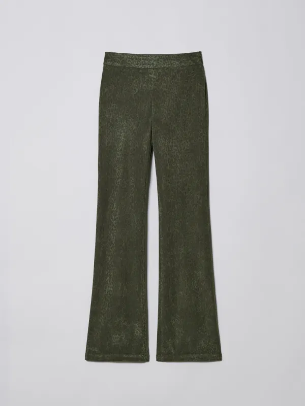 PATTERN SUEDE PANTS [KHAKI]