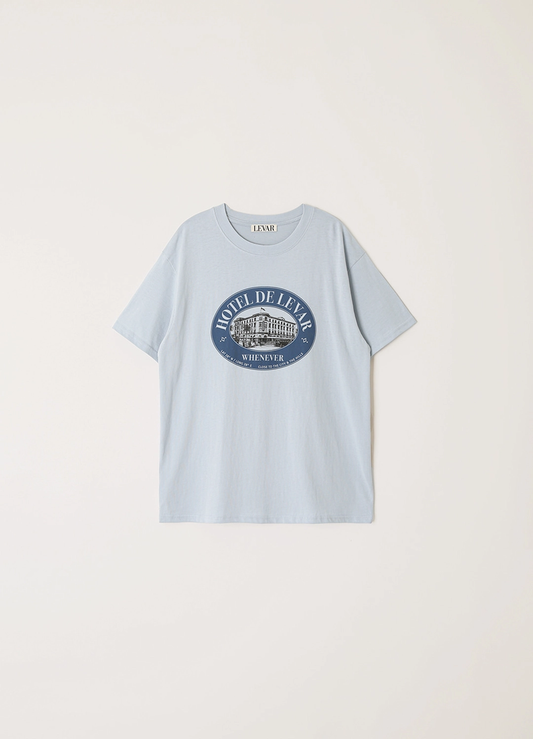 르바 Hotel De Levar T-Shirt - Powder Blue 상품 이미지 1