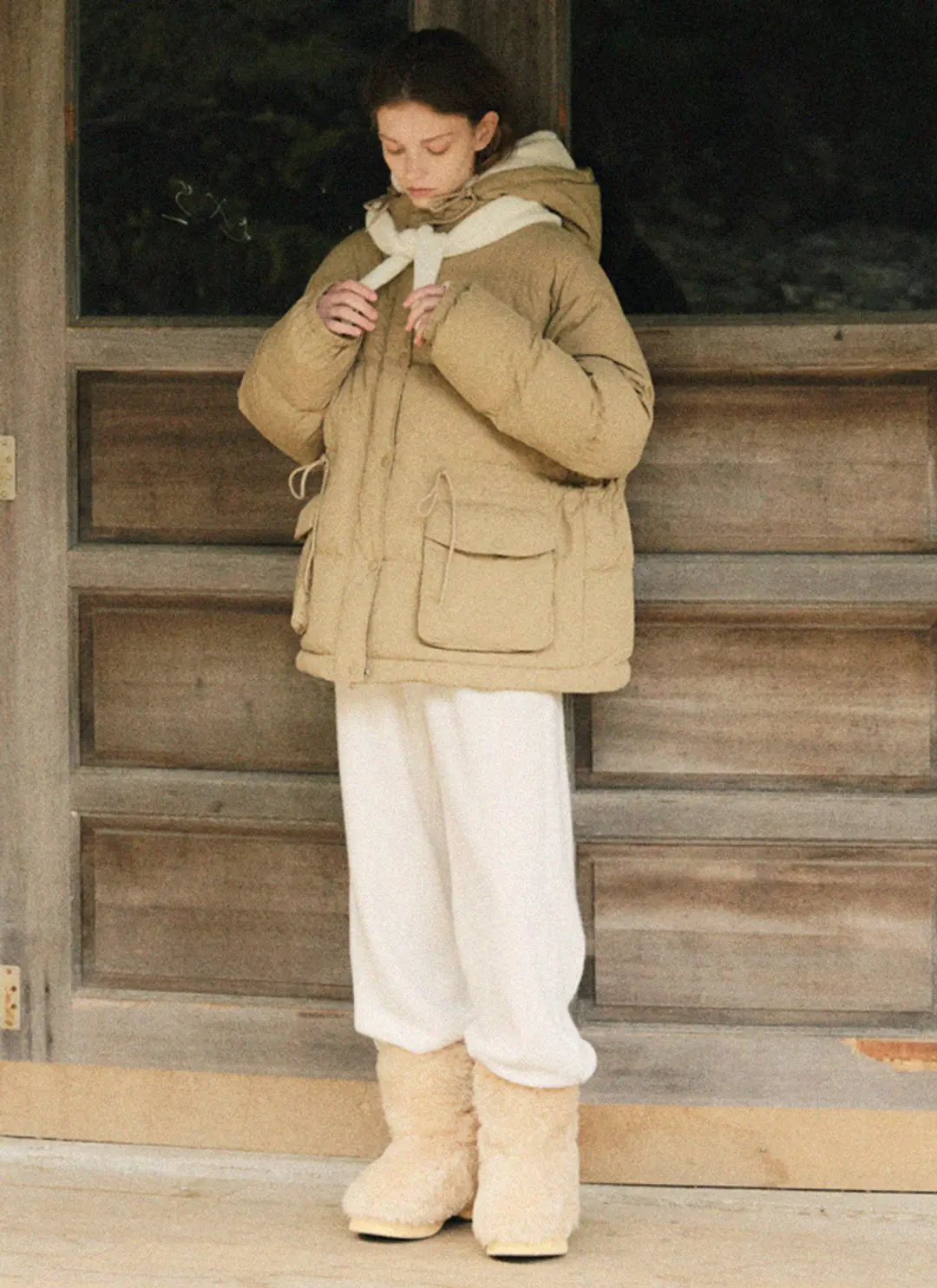 르닐 Wales Half Padding Jumper (Beige) 상품 이미지 3
