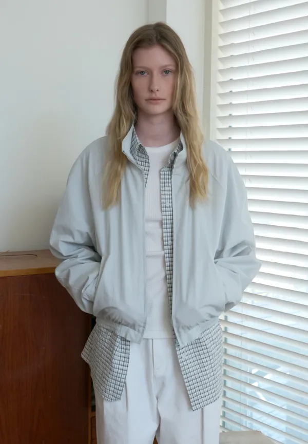 Light cotton crop jumper (ice blue)