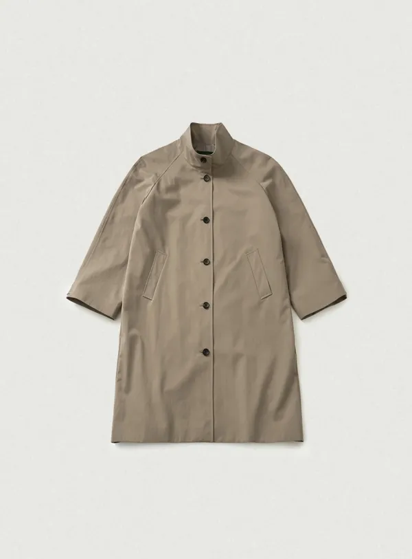 Bardo Balmacaan Trench Coat_Greige