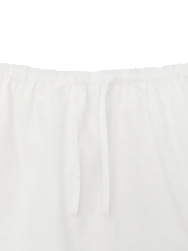 [2nd] G CLASSIC LACE-UP MINI SKIRT (WHITE)