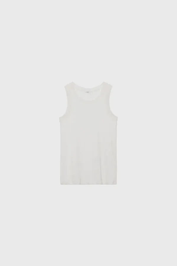 Scoop slim sleeveless (white / light pink / light gray / dark gray / melange gray / gray)