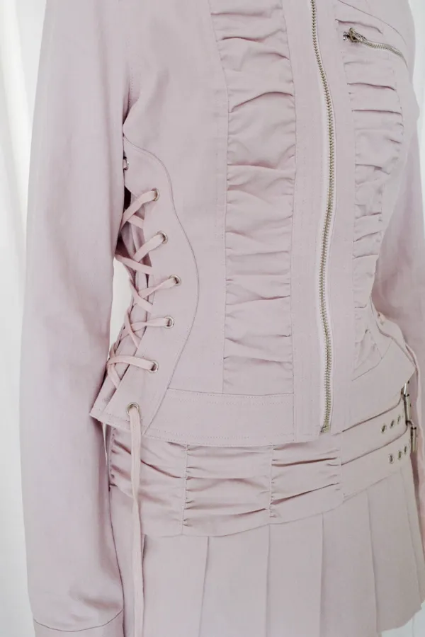 CORSET SHIRRING JK (PINK)