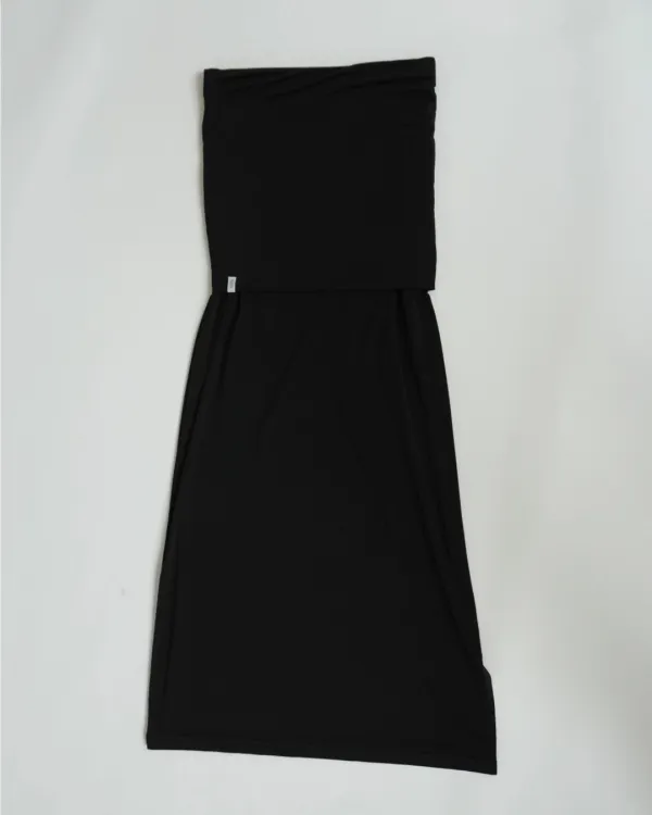 FOLD SLIT MAXI SKIRT