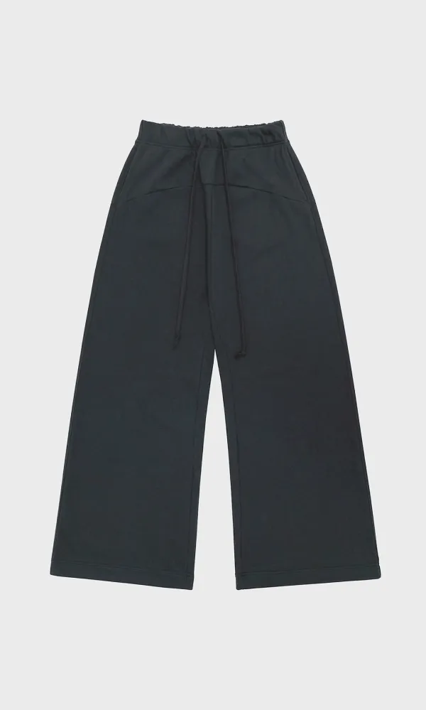Curved A-line Sweatpants_Navy