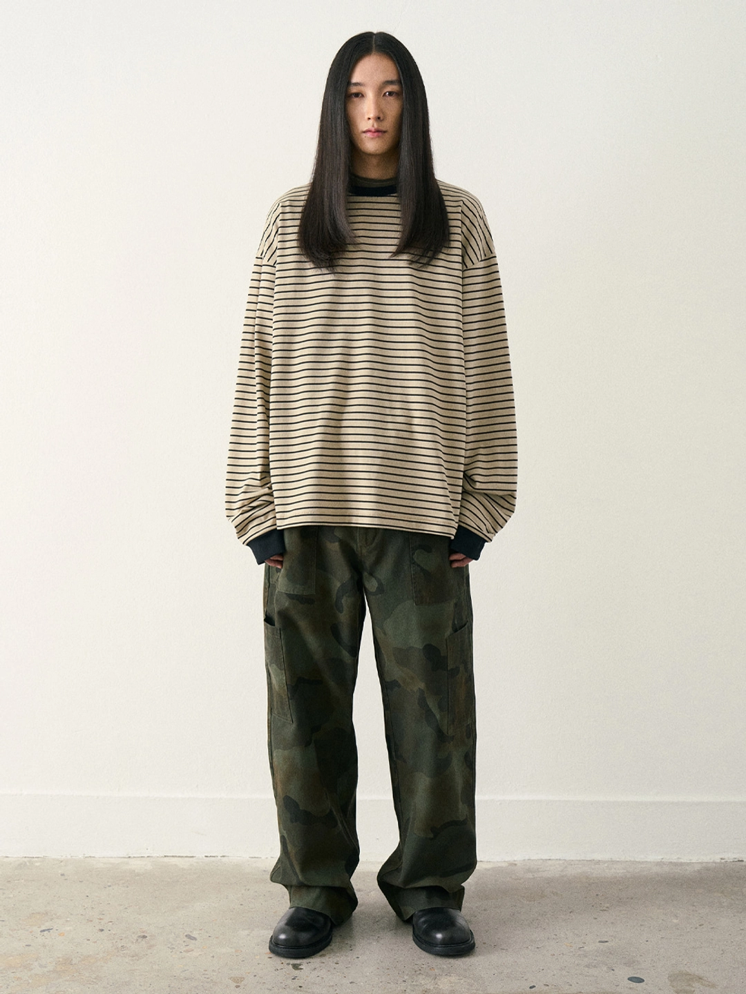 파르티멘토 Mono Stripe Long Sleeve_Beige 상품 이미지 2