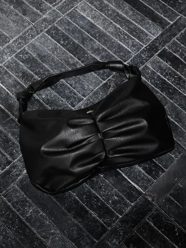 Gathered Hobo Bag (black)