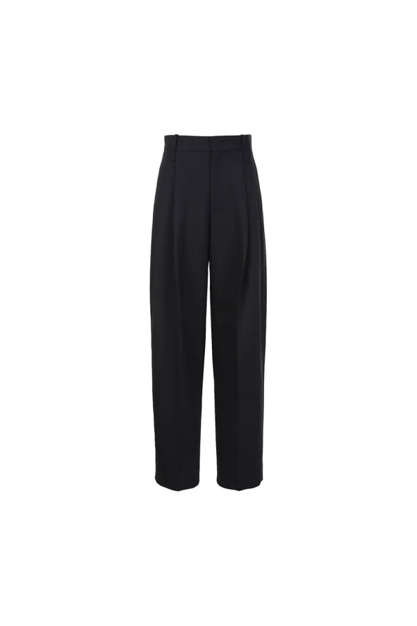 No.3 Two-tuck Pants, Navy