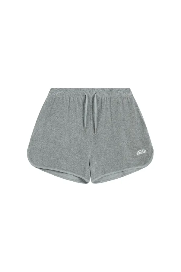 (W) TERRY SHORTS-GRAY