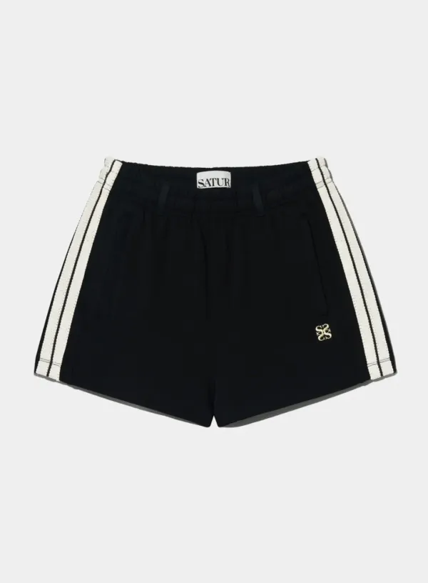 (W) Lawton All Day Track Shorts - Caviar Black