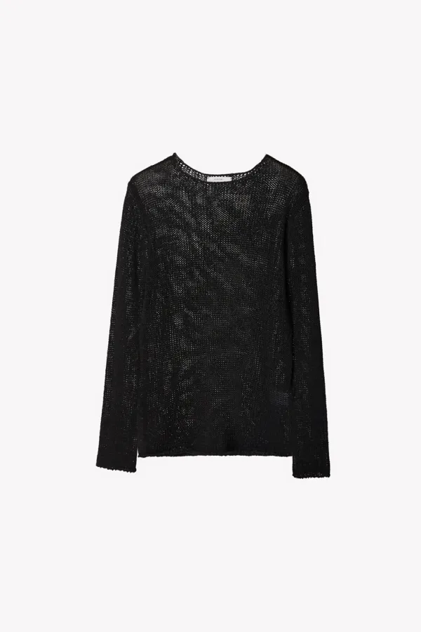 Senne Paper Long-Sleeve Knit (Black)