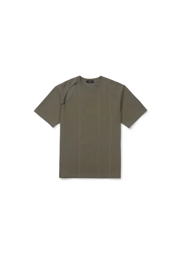 SHOULDER SLIT TOP (KHAKI)