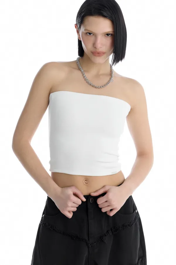 Essential Tube Top [ White ]