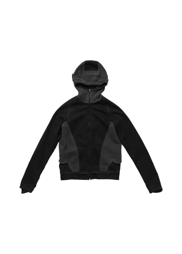 Slashed Zip Hoodie