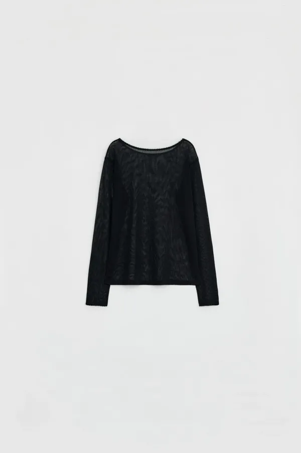LACE POINT SEE THROUGH TOP