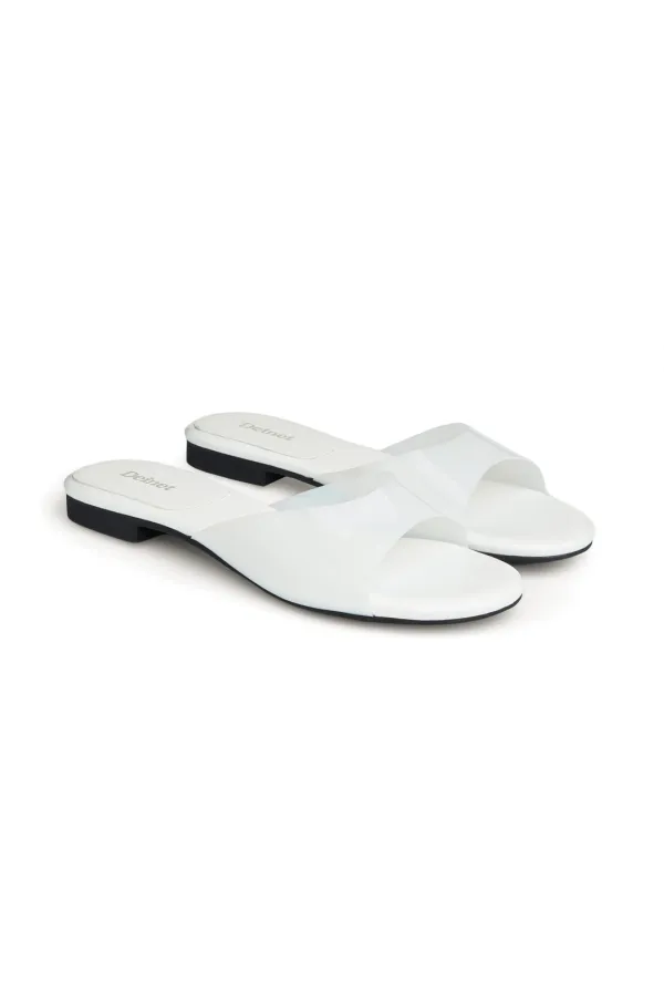 JELLY SLIPPERS IN WHITE - DEINET