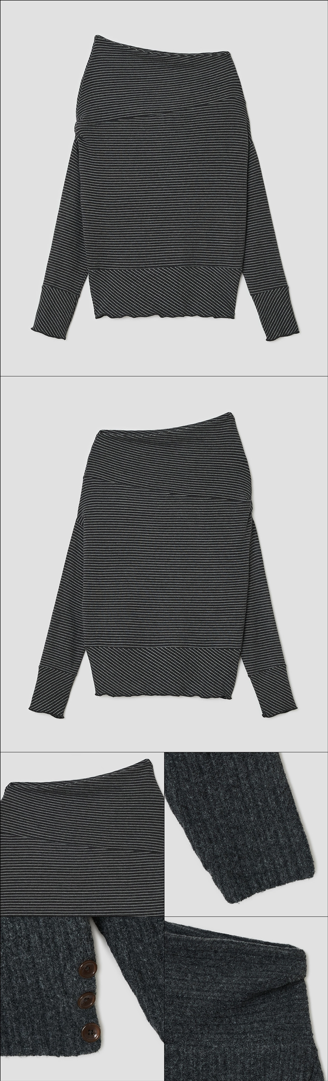 타입서비스 Multi Way Off Shoulder Top [Black] 상품 이미지 2