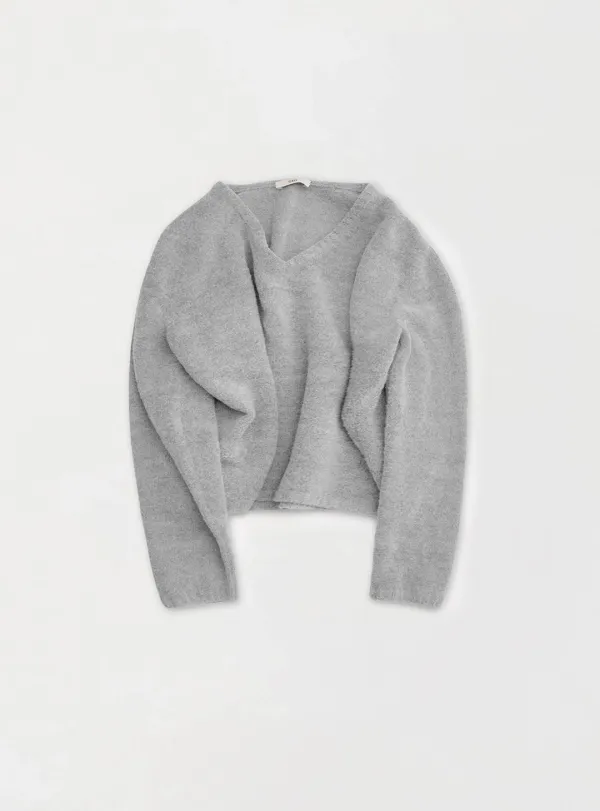 SOFT WOOL PULLOVER - GRAY