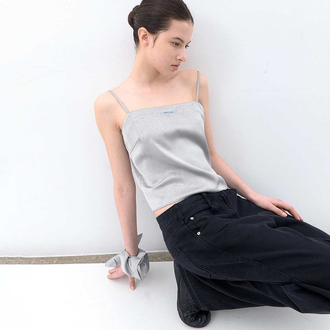 아뜰리에 나인 (BL-4422)AN SATIN SET-UP SLEEVELESS TOP S 상품 이미지 2