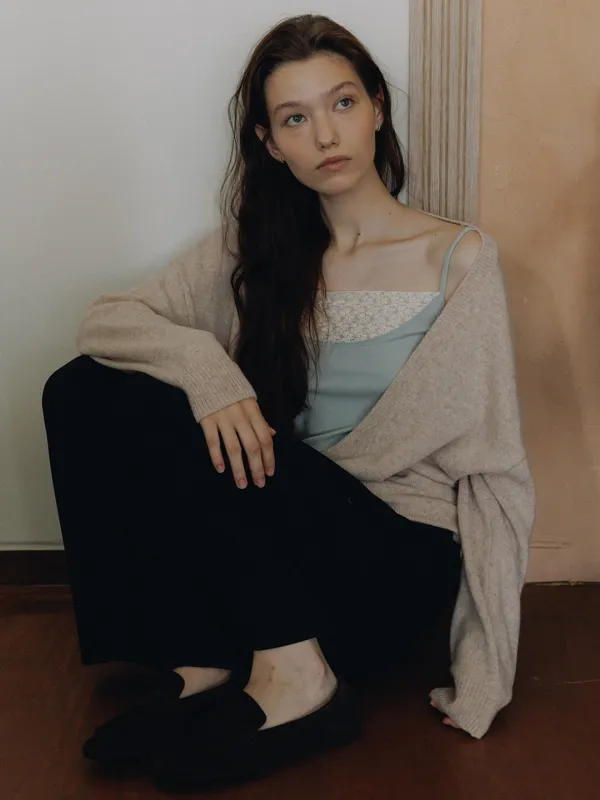 Deep U Neck Wool Knit_4Color