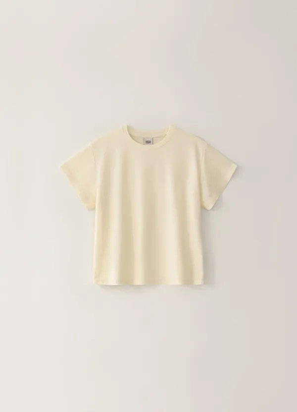 3RD / Wool Span Short T-shirt - Ivory