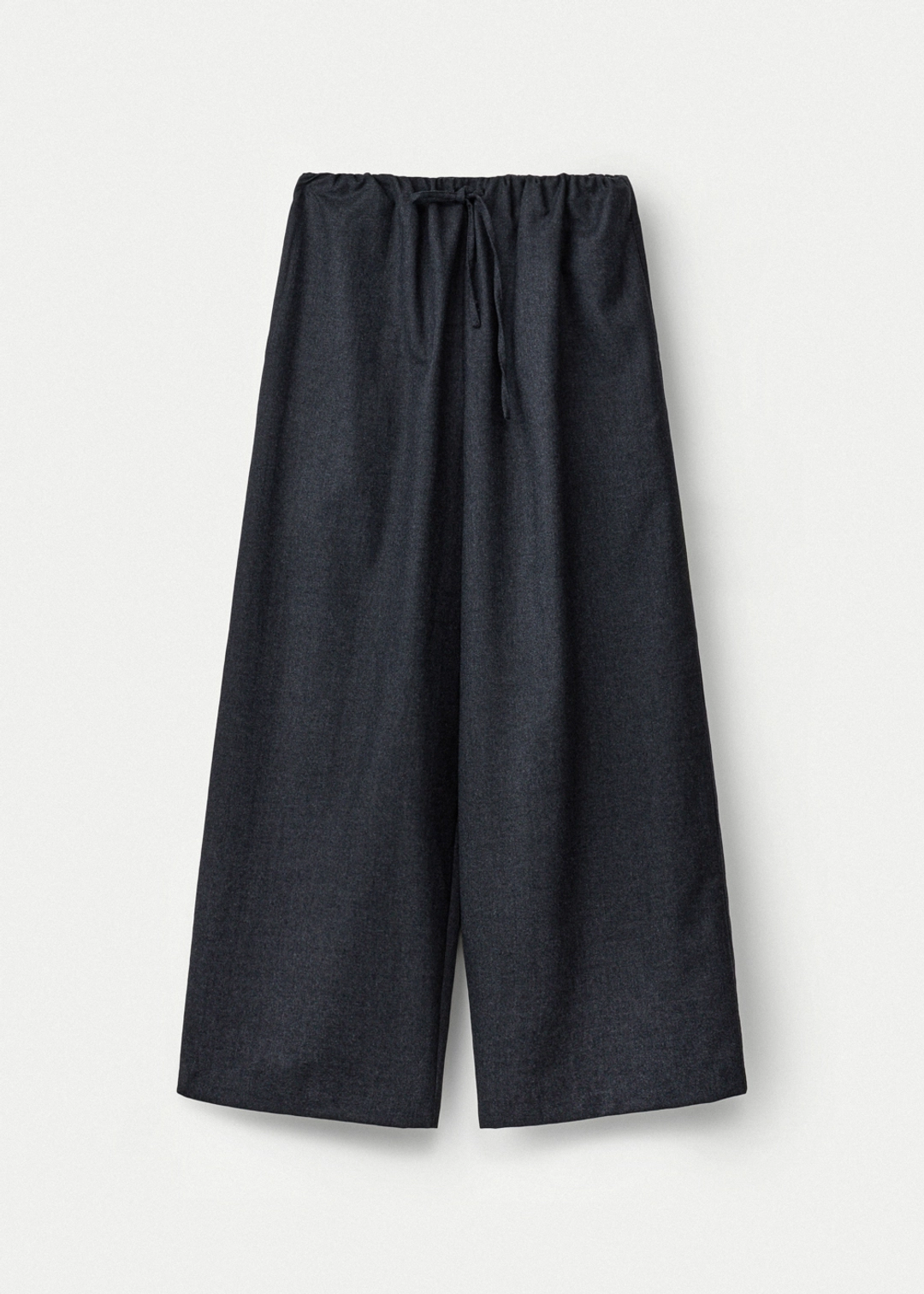 우마뭉 Wool flannel fluid pants_Charcoal 상품 이미지 1